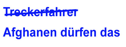 Afghanen dürfen das Afghanen dürfen das