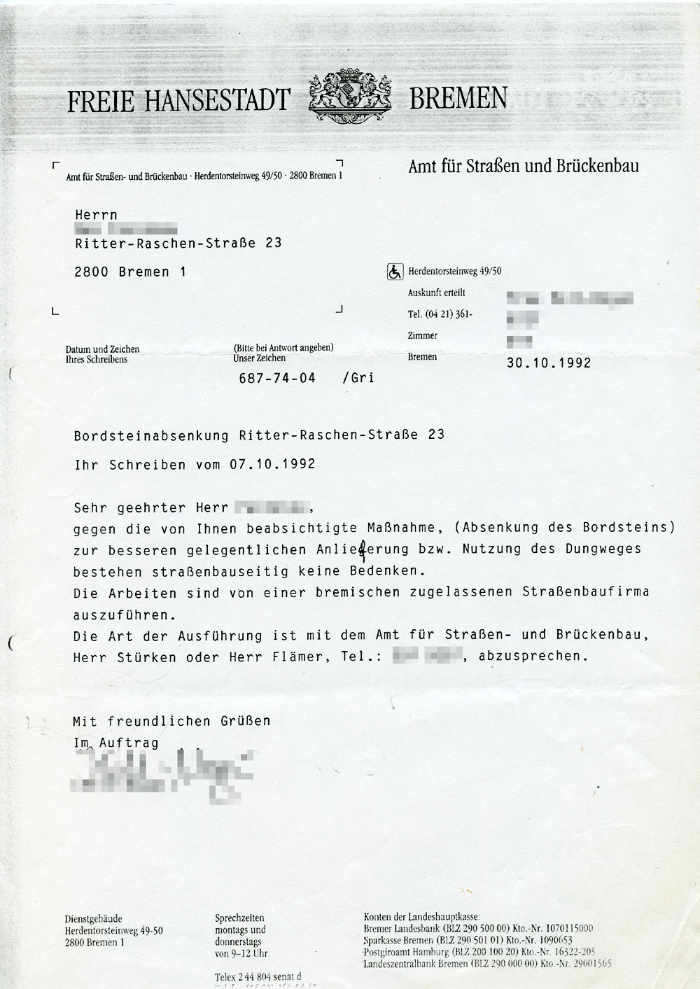 Bordsteinabsenkung