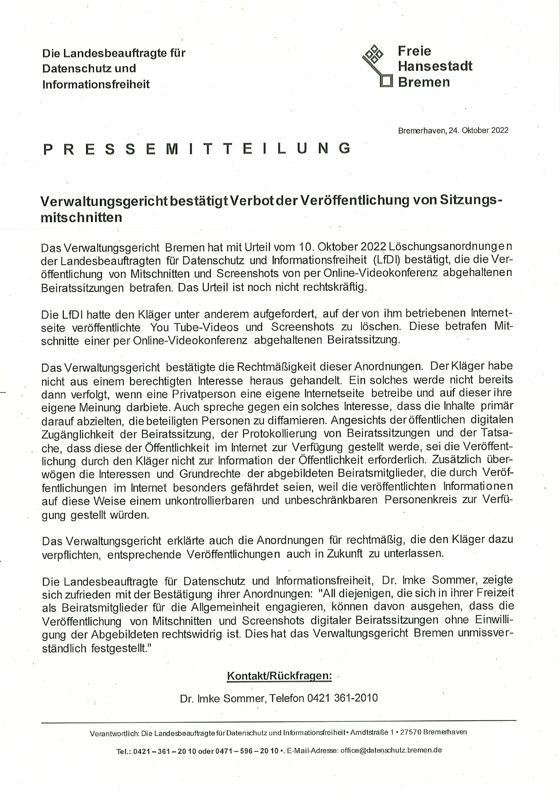 Pressemitteilung